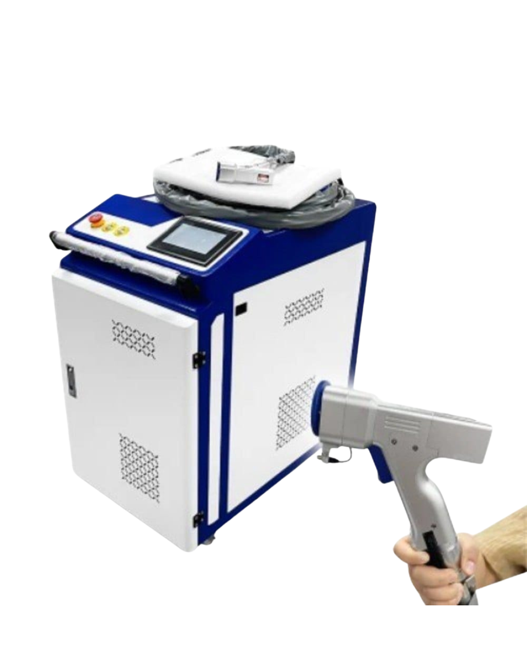 handheld-fiber-laser-cleaning-machine-truway-machinery Handheld Fiber Laser Cleaning Machine for rust removal, paint stripping, and metal surface preparation
